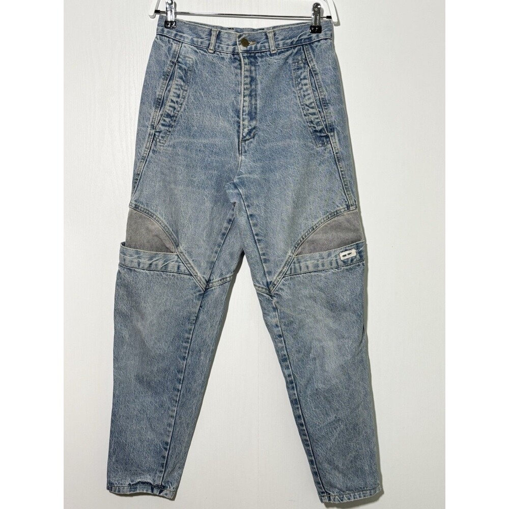 Guess Jeans Womens 29 Blue Light Wash Vintage 90s Y2k Cargo Tapered Bare Back